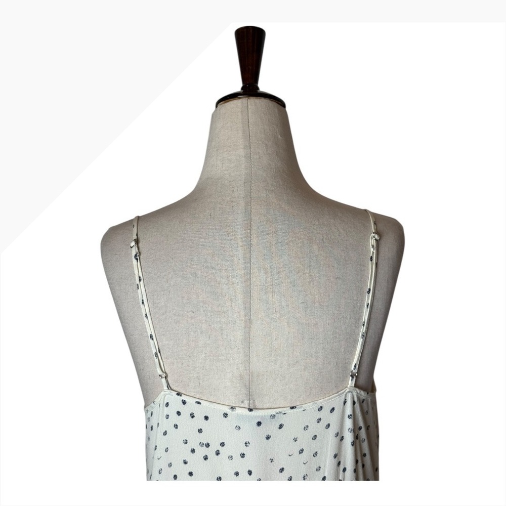 Rails Dress Women Small Ivory Black Frida Speckled Dot Button High Low Midi Boho - Picture 5 of 13